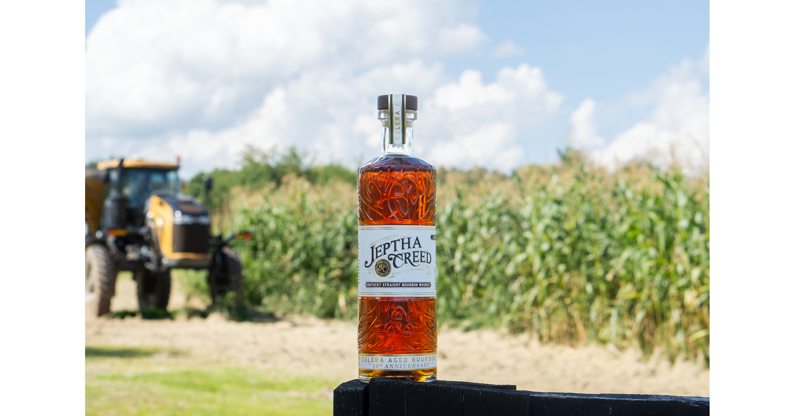 Jeptha Creed Marks 10 Years With Solera Aged Bourbon, a First for All Nine Heirloom Corns