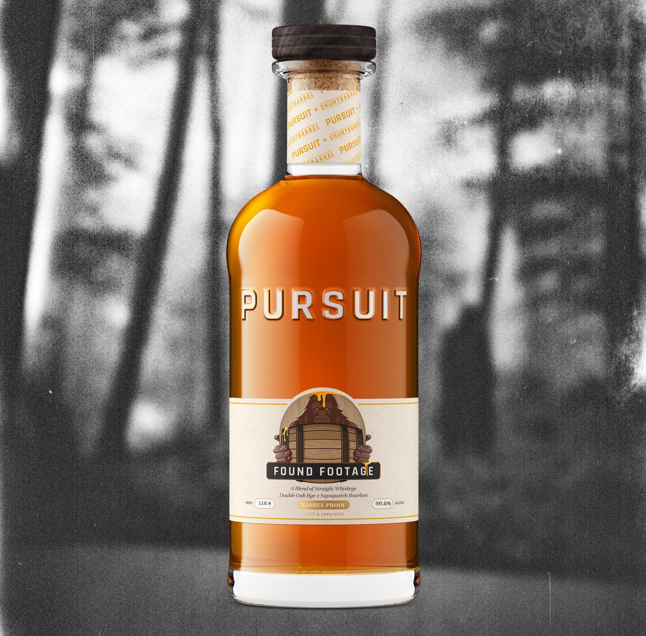 Pursuit Spirits x Shortbarrel Drop 'Found Footage': Maple Bourbon Meets Double Oak Rye at 112.4 Proof